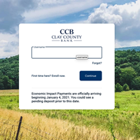 Click for MY CCB Online Banking